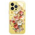 iPhone 14 Pro Max Hybrid-deksel med blomsterbukett - gul