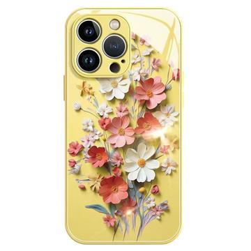 iPhone 14 Pro Max Hybrid-deksel med blomsterbukett - gul