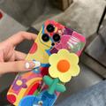 iPhone 14 Pro Max TPU-deksel med Blomst og Armbånd - Fargerik