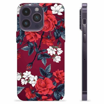 iPhone 14 Pro Max TPU-deksel - Vintage Blomster