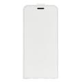 iPhone 14 Pro Max Vertikalt Flip-Deksel med Kortlomme - Hvit