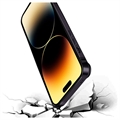 iPhone 14 Pro Metall Bumper med Forhøyede Kanter - Svart