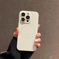 iPhone 14 Pro Silikondeksel med kamerabeskyttelse - MagSafe-kompatibel - Hvit