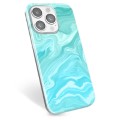 iPhone 14 Pro TPU-deksel - Blå Marmor