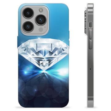 iPhone 14 Pro TPU-deksel - Diamant