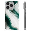 iPhone 14 Pro TPU-deksel - Smaragdmarmor