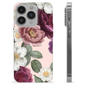iPhone 14 Pro TPU-deksel - Romantiske Blomster