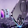 iPhone 14 Pro Tech-Protect MagShine-deksel - MagSafe-kompatibelt - Lilla / Klar