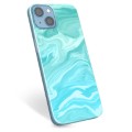 iPhone 14 TPU-deksel - Blå Marmor