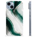iPhone 14 TPU-deksel - Smaragdmarmor