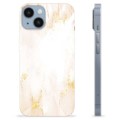iPhone 14 TPU-deksel - Gylden Perlemarmor