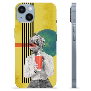 iPhone 14 TPU-deksel - Retro Kunst