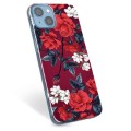 iPhone 14 TPU-deksel - Vintage Blomster