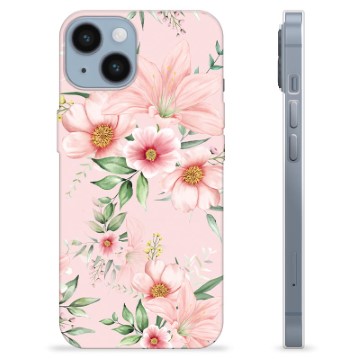 iPhone 14 TPU-deksel - Akvarell Blomster