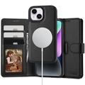 iPhone 14 Tech-Protect 2-i-1 lommeboketui - kompatibel med Magsafe - svart