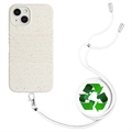 String Series iPhone 14 Biologisk Nedbrytbart Deksel med Stropp