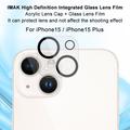 iPhone 15/15 Plus Imak 2-i-1 HD Kamera Linse Beskytter