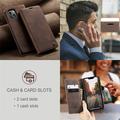 iPhone 15 Caseme 013 Series Lommebok-deksel - Kaffe