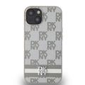 iPhone 15 DKNY Checkered Pattern and Stripe Deksel