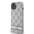 iPhone 15 DKNY Checkered Pattern and Stripe Deksel