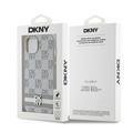 iPhone 15 DKNY Checkered Pattern and Stripe Deksel