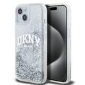 iPhone 15 DKNY Liquid Glitter Arch Logo Deksel