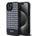 iPhone 15 DKNY Repeat Pattern Bottom Stripe Deksel - MagSafe-kompatibel