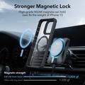 iPhone 15 ESR Armor Tough Kickstand HaloLock MagSafe Deksel - Svart / Klar