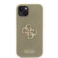 iPhone 15 Guess Perforert 4G-glitterlogo Deksel