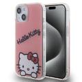 iPhone 15 Hello Kitty IML Daydreaming-deksel - Rosa