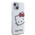 iPhone 15 Hello Kitty IML Kitty Hode-deksel - Hvit