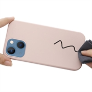 iPhone 15 Liquid Silikondeksel - MagSafe-kompatibel - Rosa