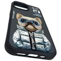iPhone 15 Nimmy Friends Cool&Cute 2.0 hund-deksel - svart