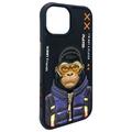 iPhone 15 Nimmy Friends Cool&Cute 2.0 Ape-deksel - svart