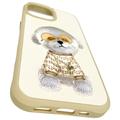 iPhone 15 Nimmy Friends Glasses Cool Hund-deksel - Khaki