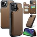 iPhone 15 Plus Caseme C22-etui RFID-kortlommebok