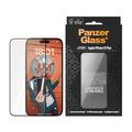 iPhone 15 Plus PanzerGlass Ceramic Protection Ultra-Wide Fit EasyAligner skjermbeskytter - 9H - Svart kant