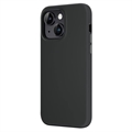 iPhone 15 Plus Saii Premium MagSafe Liquid Silikondeksel - Svart