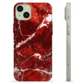 iPhone 15 Plus TPU-deksel - Rød Marmor