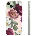 iPhone 15 Plus TPU-deksel - Romantiske Blomster