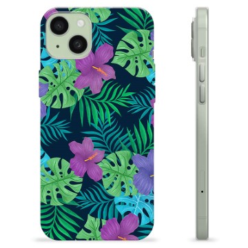 iPhone 15 Plus TPU-deksel - Tropiske Blomster