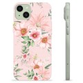 iPhone 15 Plus TPU-deksel - Akvarell Blomster