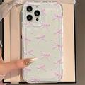 iPhone 15 Pro TPU-deksel med sløyfe - rosa / klar