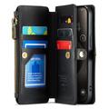iPhone 15 Pro CaseMe C36 RFID-blokkerende lommeboketui - svart