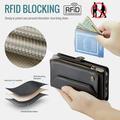iPhone 15 Pro CaseMe C36 RFID-blokkerende lommeboketui - svart