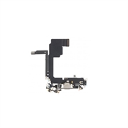 iPhone 15 Pro Ladekontakt Flekskabel - Titan naturlig