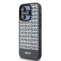 iPhone 15 Pro DKNY Repeat Pattern Bottom Stripe Deksel - MagSafe-kompatibel - Svart