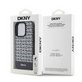 iPhone 15 Pro DKNY Repeat Pattern Bottom Stripe Deksel - MagSafe-kompatibel - Svart