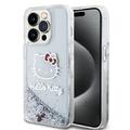 iPhone 15 Pro Hello Kitty Liquid Glitter Charms-deksel - Gjennomsiktig
