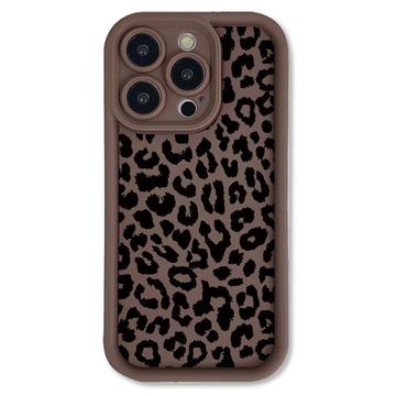 iPhone 15 Pro TPU-deksel med leopardtrykk